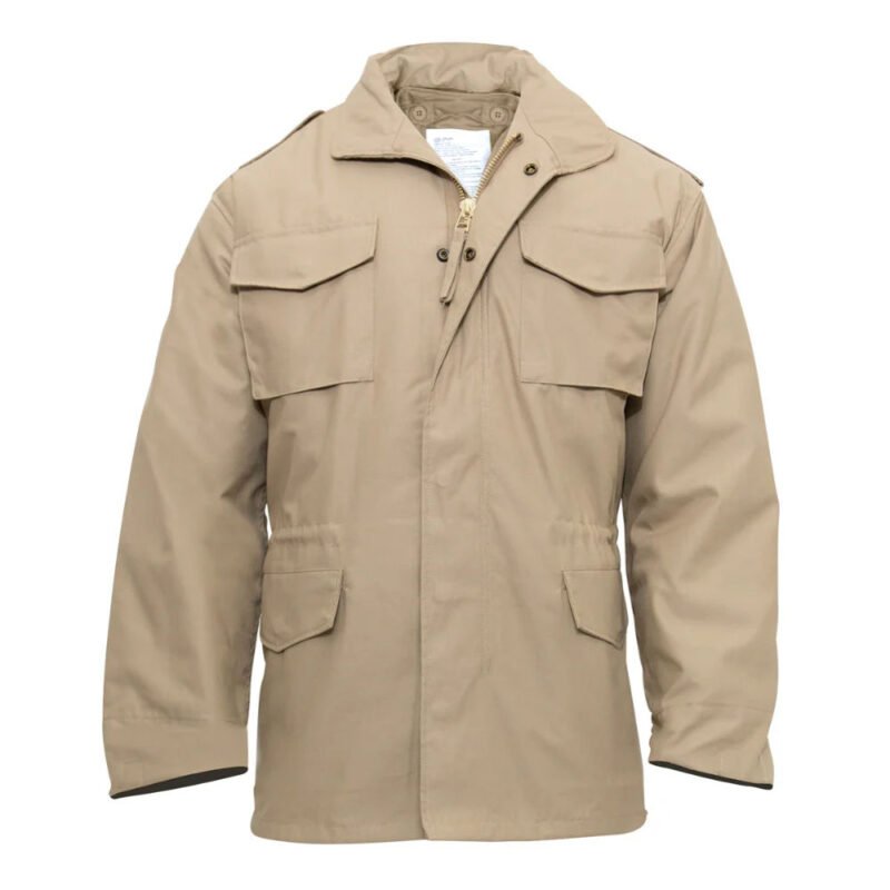 Rothco M‑65 Tactical Field Jacket Khaki – men’s winter jacket with removable liner and water-resistant shell