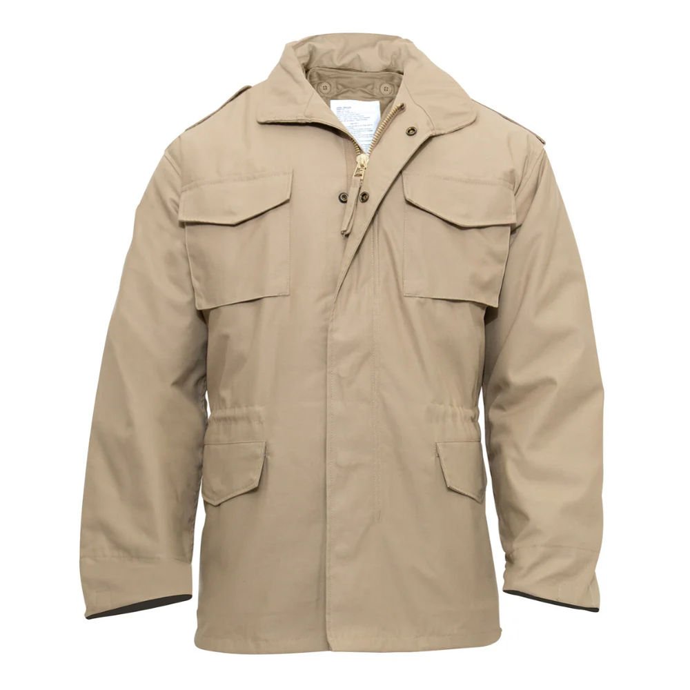 1_imresizer (1) Rothco M‑65 Tactical Field Jacket Khaki – men’s winter jacket with removable liner and water-resistant shell