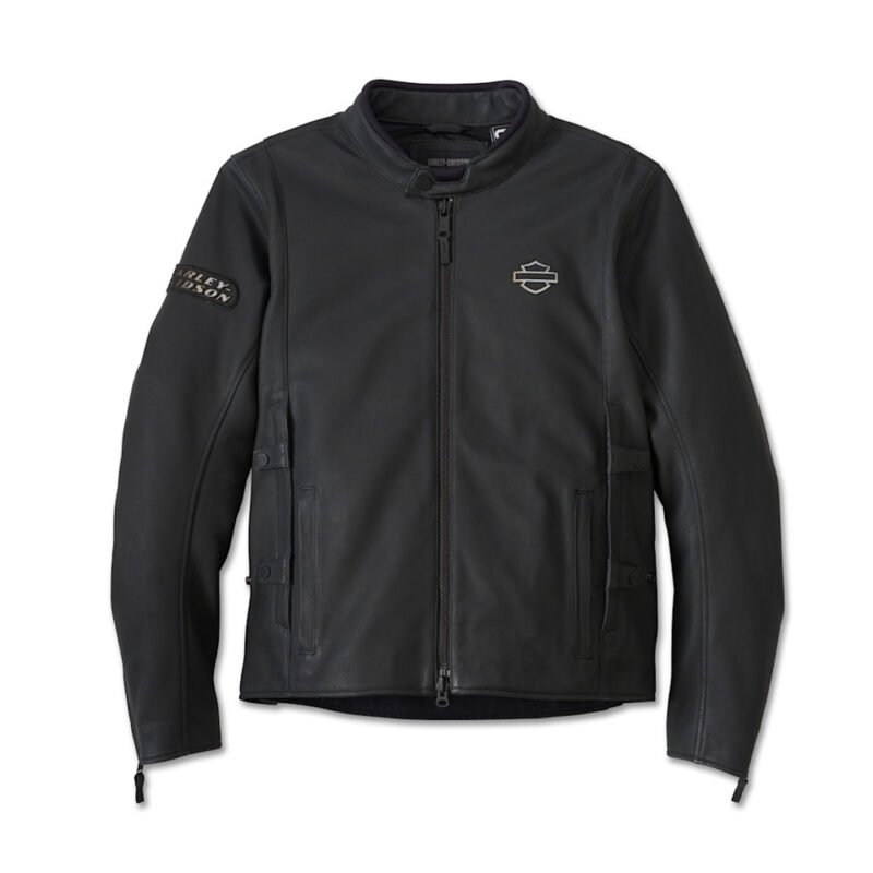 Leather Jacket for Men Harley-Davidson Black Beauty Front View