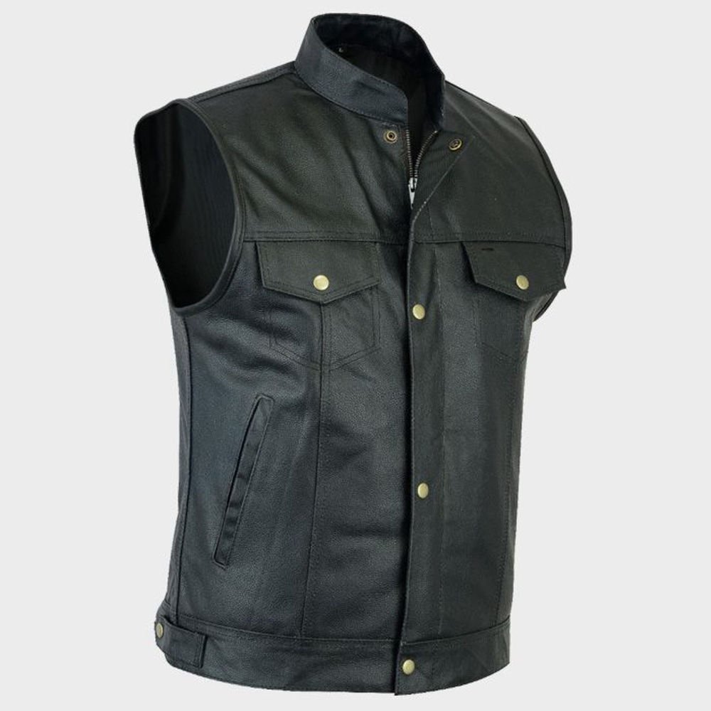 1_imresizer (2) Best men leather vest Anarchy Motorbike Flick in genuine leather