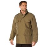 Brown Jacket Rothco M-65 Coyote – Military-Inspired Field Coat - Image 3