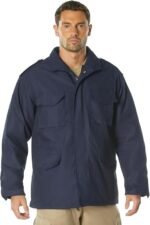 canada goose jacket – Navy Blue Tactical Military Field Jacket Style - Image 4