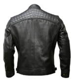 Café Racer Men Leather Jacket Black Brown Biker Genuine Sheep skin Leather - Image 3