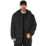 M‑65 Field Jacket Midnight Black Camo | Tactical Military Jacket - Image 3