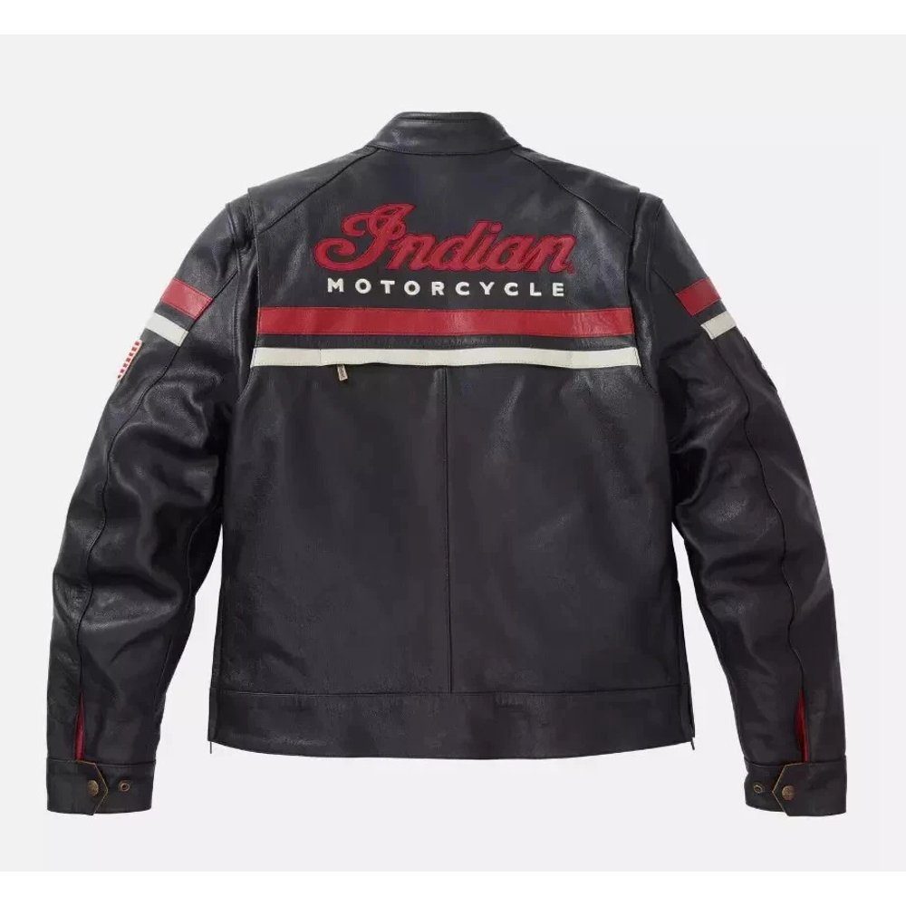 3_imresizer Stylish jacket mens handmade Indian motorcycle genuine cowhide leather freeway biker jacket