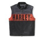 Harley-Davidson Men’s Essential Convertible Men Black Leather Jacket 97017-25VM. - Image 4