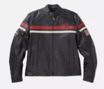 Mens Handmade Indian Motorcycle Genuine Cowhide Leather Freeway Biker Jacket - Image 4