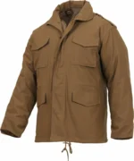 Brown Jacket Rothco M-65 Coyote – Military-Inspired Field Coat - Image 5