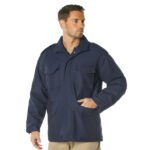canada goose jacket – Navy Blue Tactical Military Field Jacket Style - Image 8