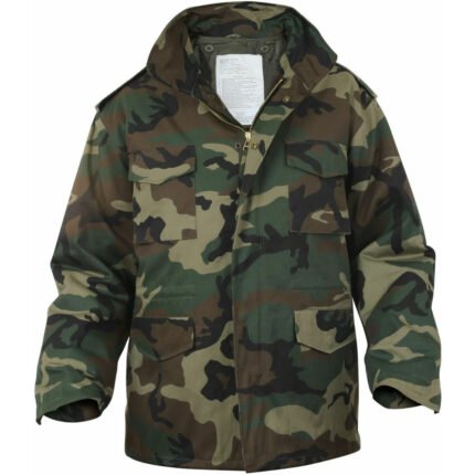 Rothco M-65 quality jacket in camo field with removable liner for tactical and outdoor use