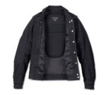 Womens's Chisel Denim Trucker Riding Jacket: 98119-23VW - Image 3