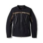 Women wearing waterproof jacket H-D textile riding jacket with armor protection and reflective safety features