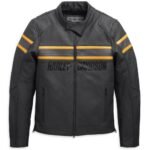 Harley-Davidson Men’s Sidari Leather Jacket black premium leather motorcycle jacket durable biker riding gear