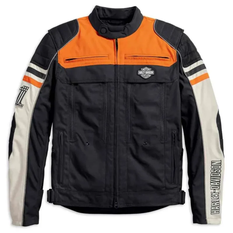 Lite Riding Jacket Harley-Davidson Metonga Switchback black lightweight motorcycle jacket for men