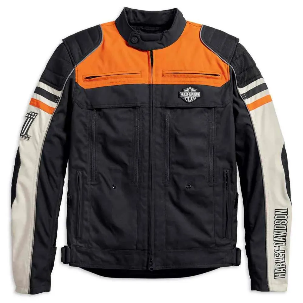 Lite Riding Jacket Harley-Davidson Metonga Switchback Black 98393-19VM Lite Riding Jacket Harley-Davidson Metonga Switchback black lightweight motorcycle jacket for men